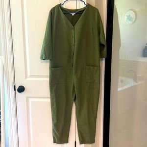 Olive green Maternity Jumpsuit